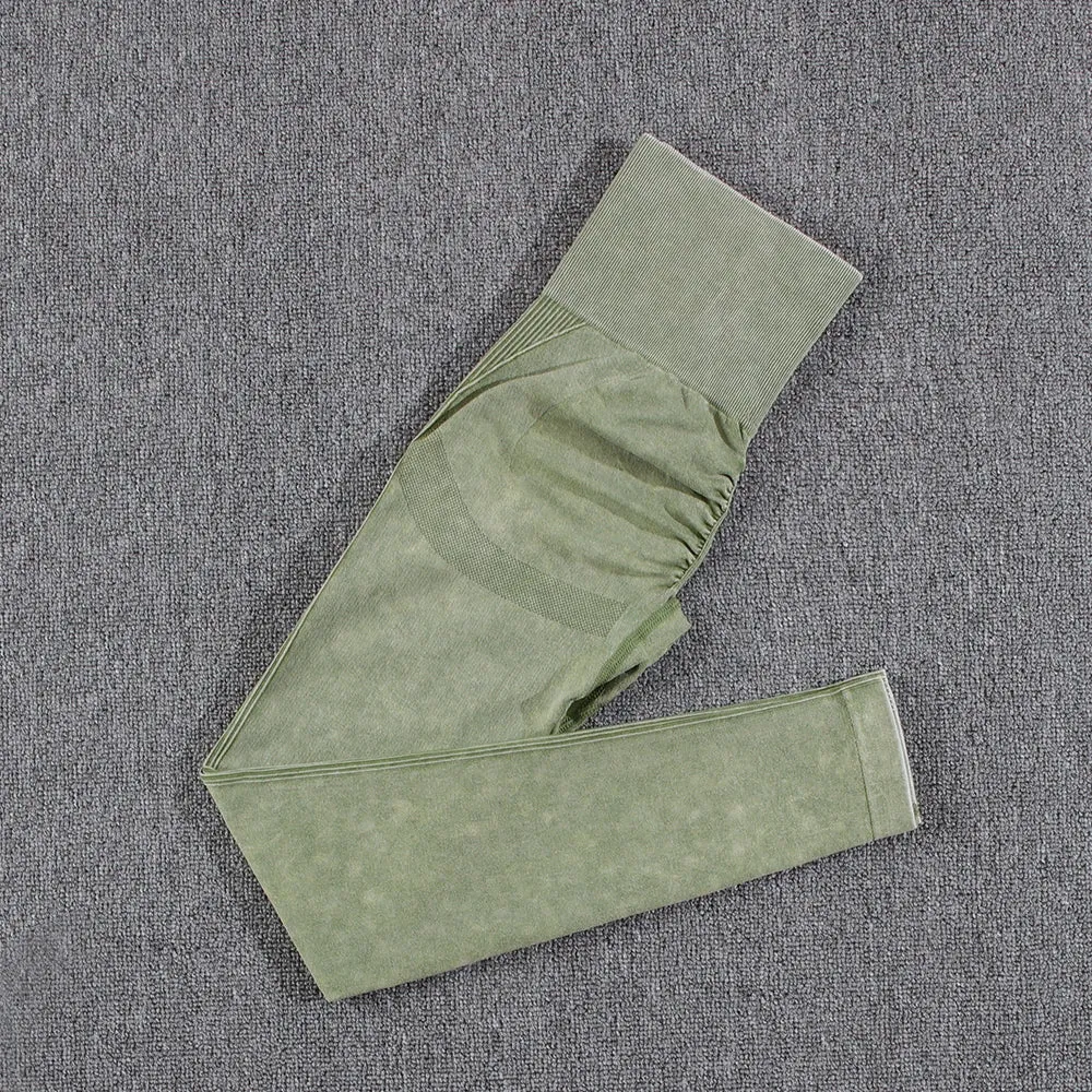 2 piece Gym Workout Yoga seamless high waist Set