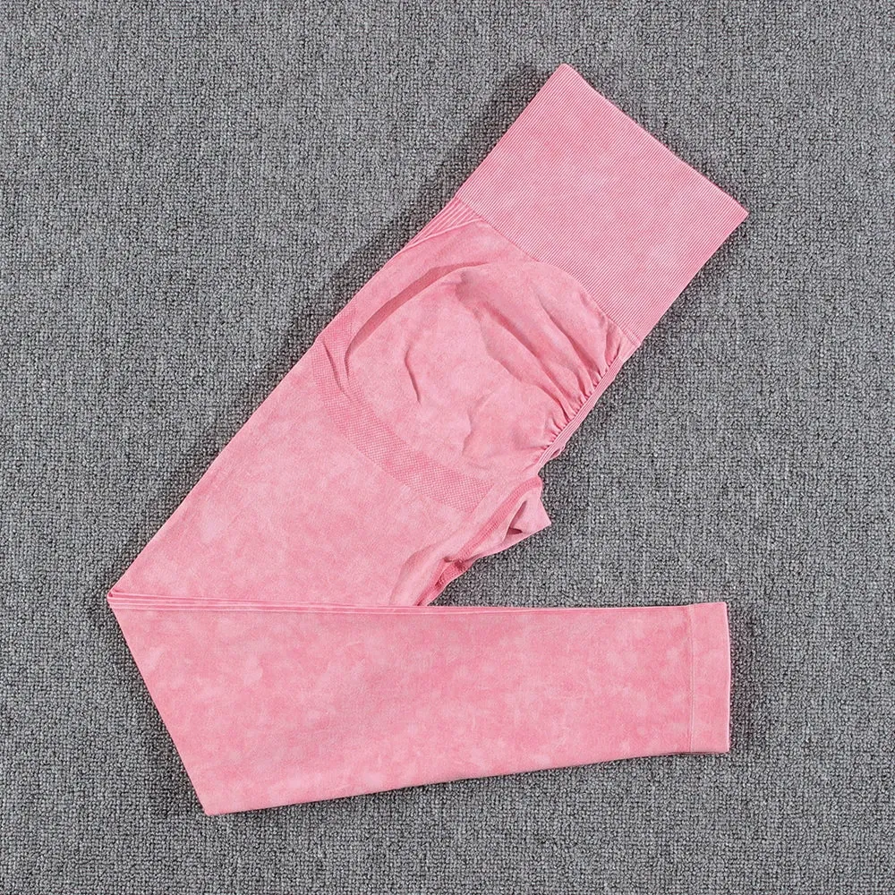 2 piece Gym Workout Yoga seamless high waist Set