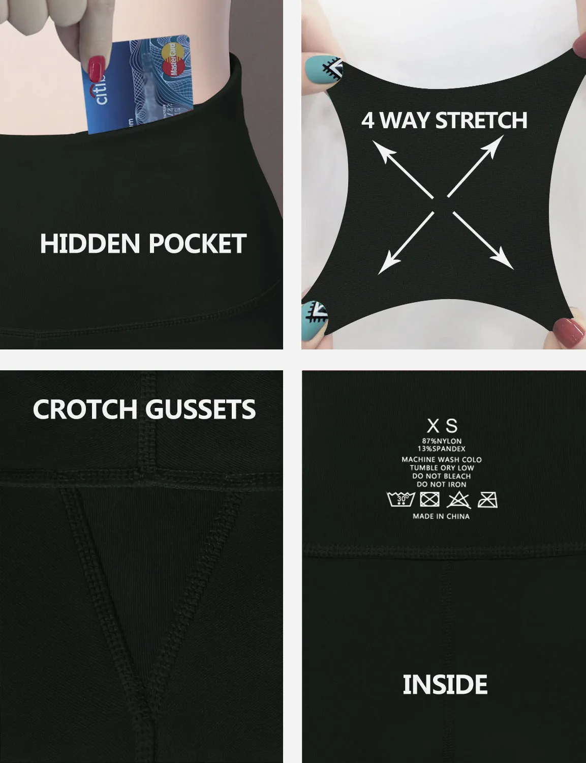 29" 31" 33" 35" 37"  Back Pockets Bootcut Leggings olivegray_Jogging