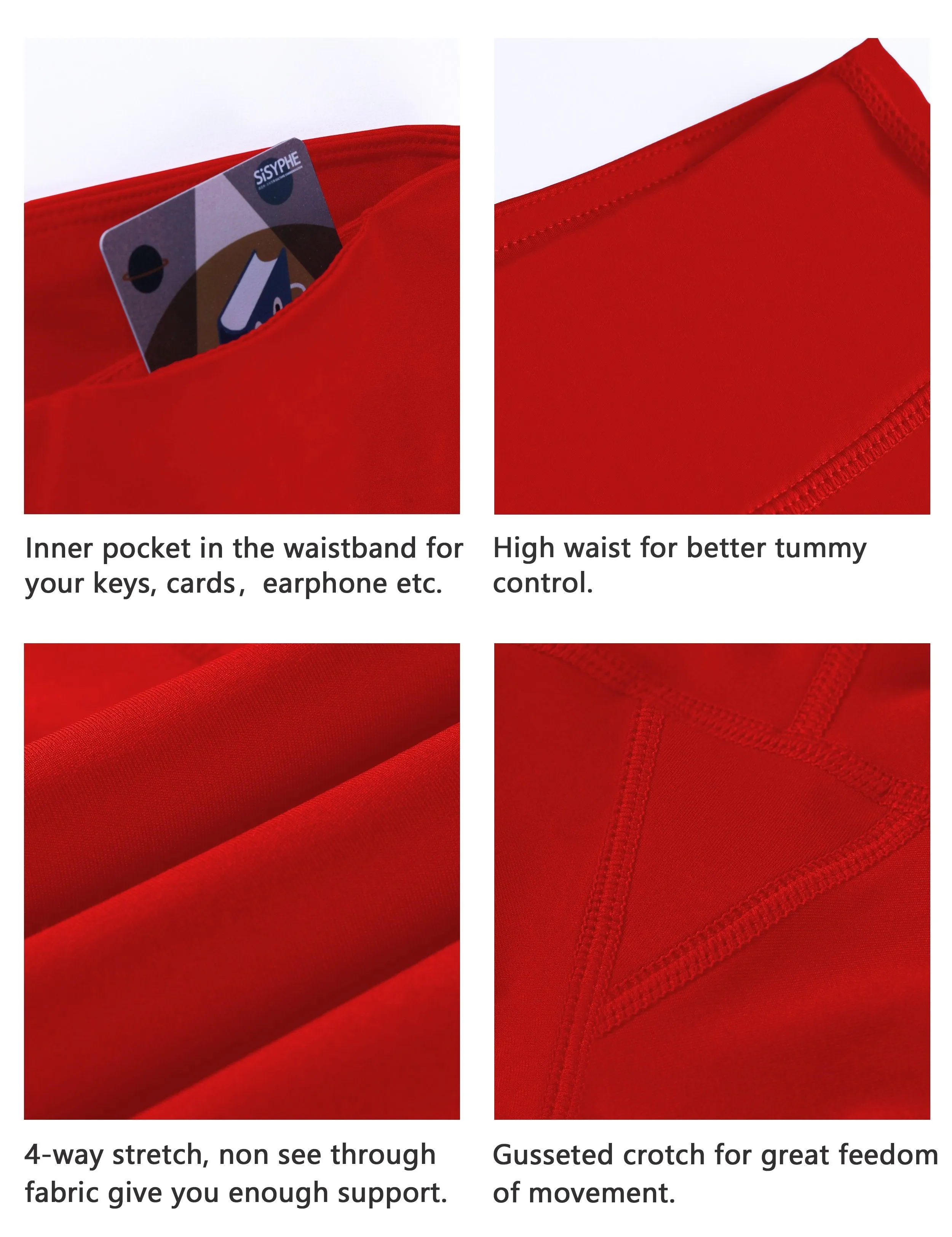 8" High Waist Jogging Shorts scarlet ins_Jogging