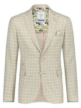 A Fish Named Fred - Sand Linen Look Check