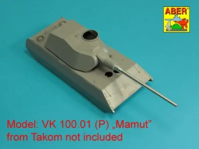 Aber 1/35 German 128mm PaK 44 L/55 for Vk 100.01(P) MAMMUT 35 L-327