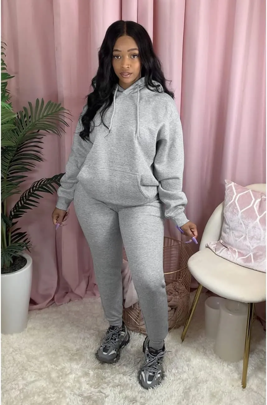 Alunzoem Sweatsuits for Women Set 2 Piece Jogging Outfits Long Sleeve Hoodie Sweatshirt Sweatpants Tracksuit