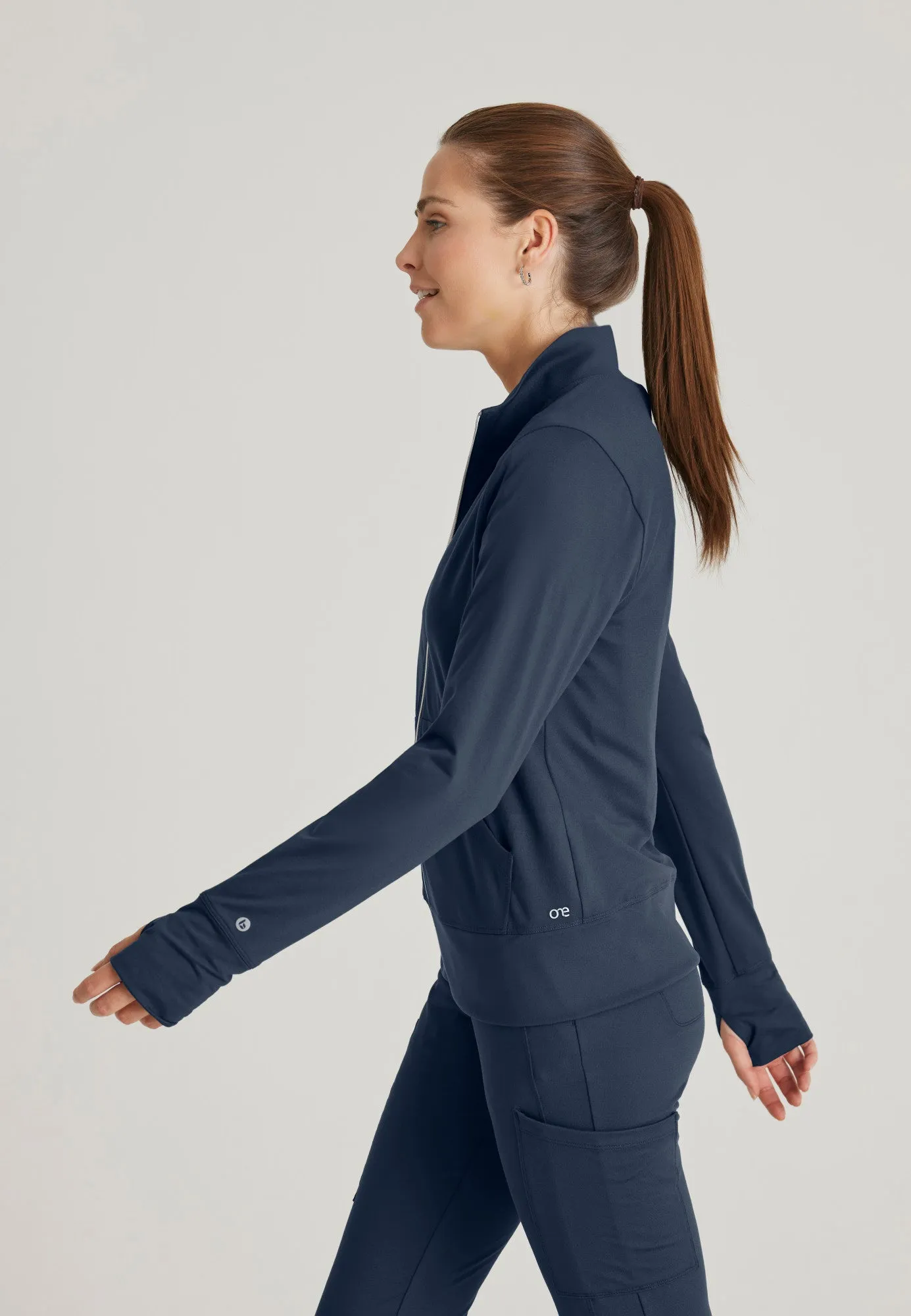 Arena Knit Warm-Up Jacket - Steel