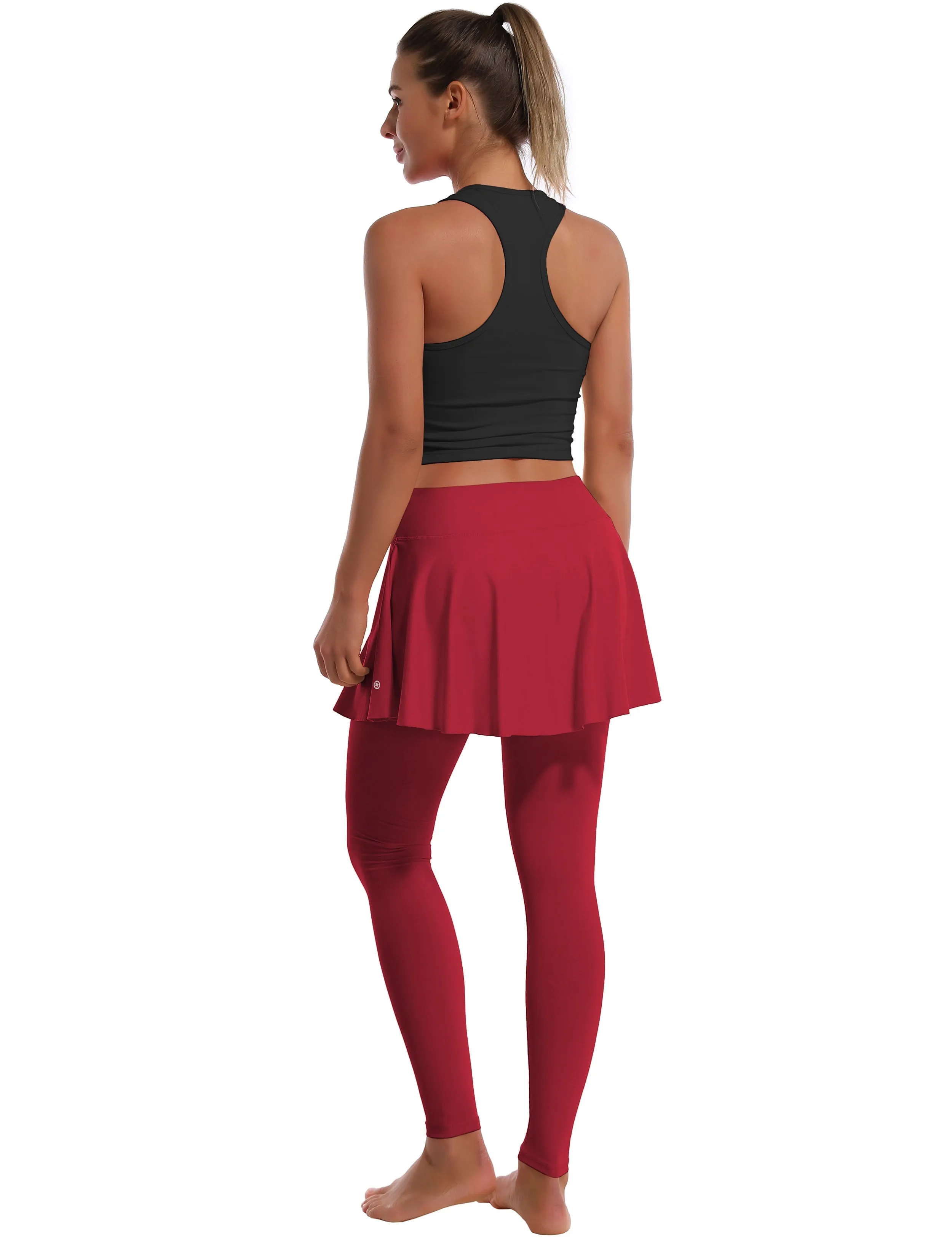 Athletic Tennis Golf Skort with Pocket Shorts rosecoral_Jogging