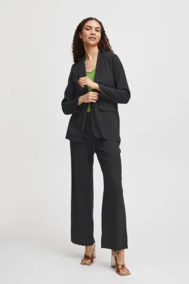 B Young Black Linen Mix Blazer