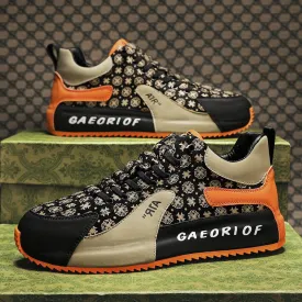 Bag Raise The Bottom Flower Cloth Casual Shoes Men