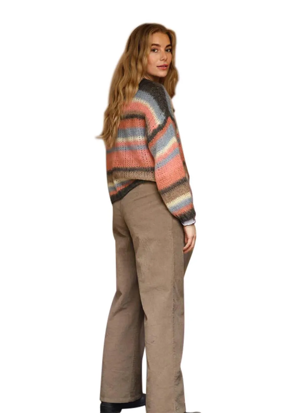 BCADRIA multi striped jumper - Soft Coral