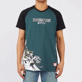 Bobson Japanese Men's Basic Basic Round Neck T shirt for Men Trendy Fashion High Quality Apparel Comfortable Casual Tees Comfort Fit 125872 (Teal)