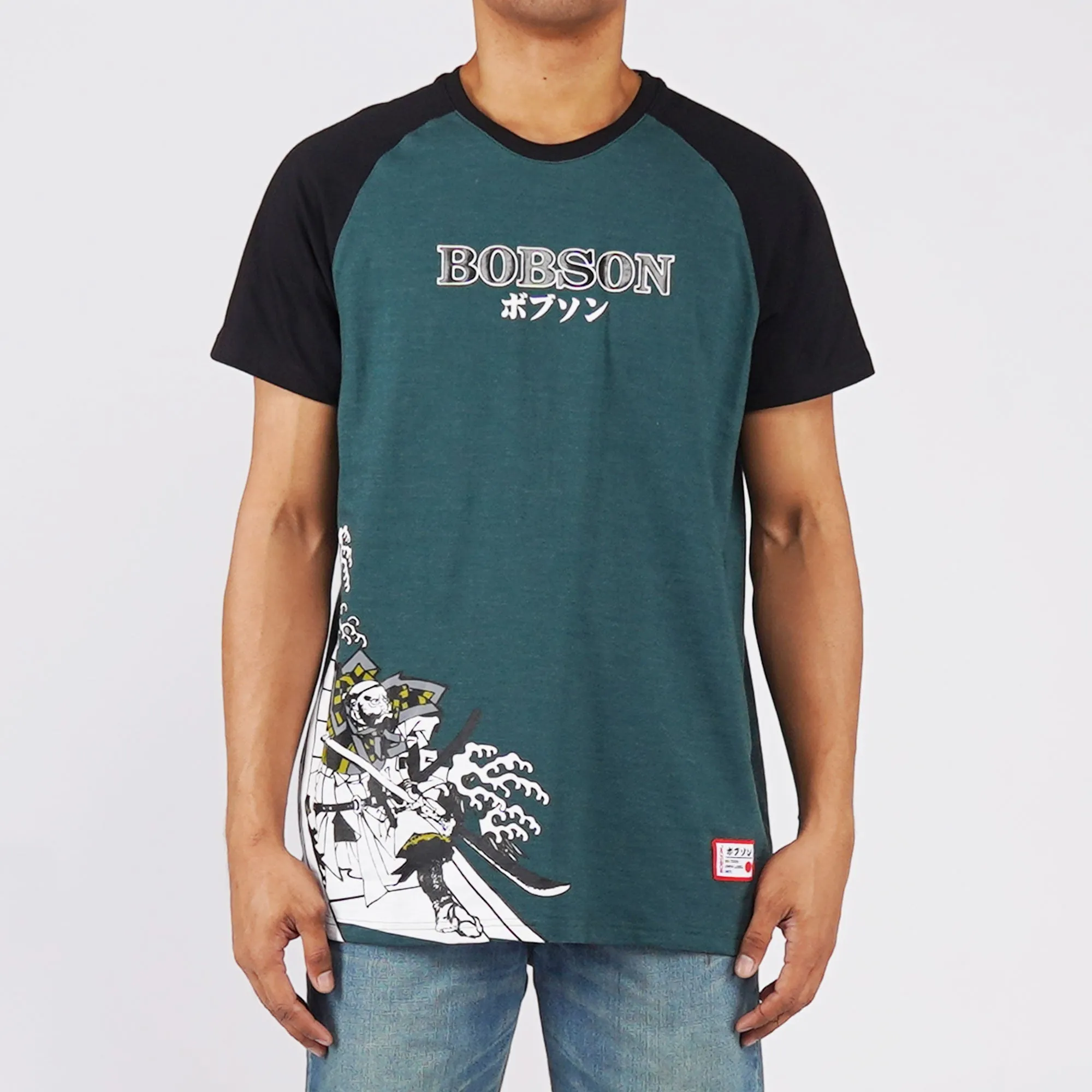 Bobson Japanese Men's Basic Basic Round Neck T shirt for Men Trendy Fashion High Quality Apparel Comfortable Casual Tees Comfort Fit 125872 (Teal)
