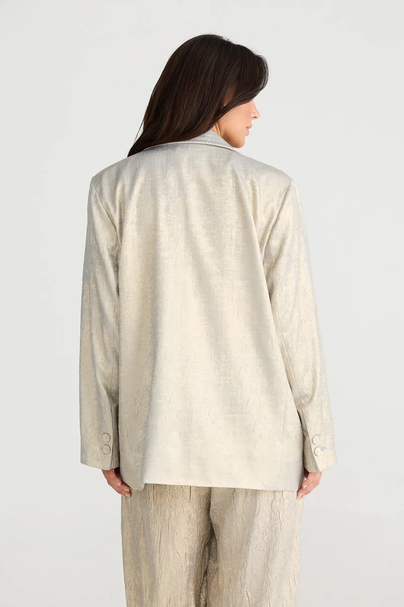 BRAVE & TRUE Astrid Blazer Champagne