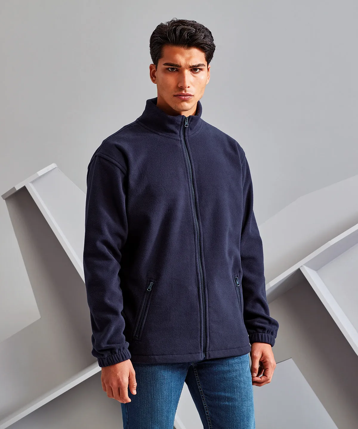 Charcoal - Full-zip fleece