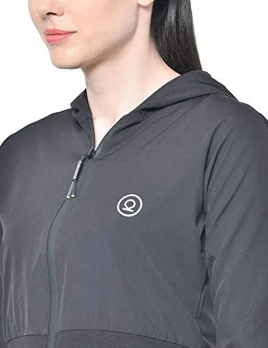 CHKOKKO Women Winter Sports Zipper Stylish Jacket Black S