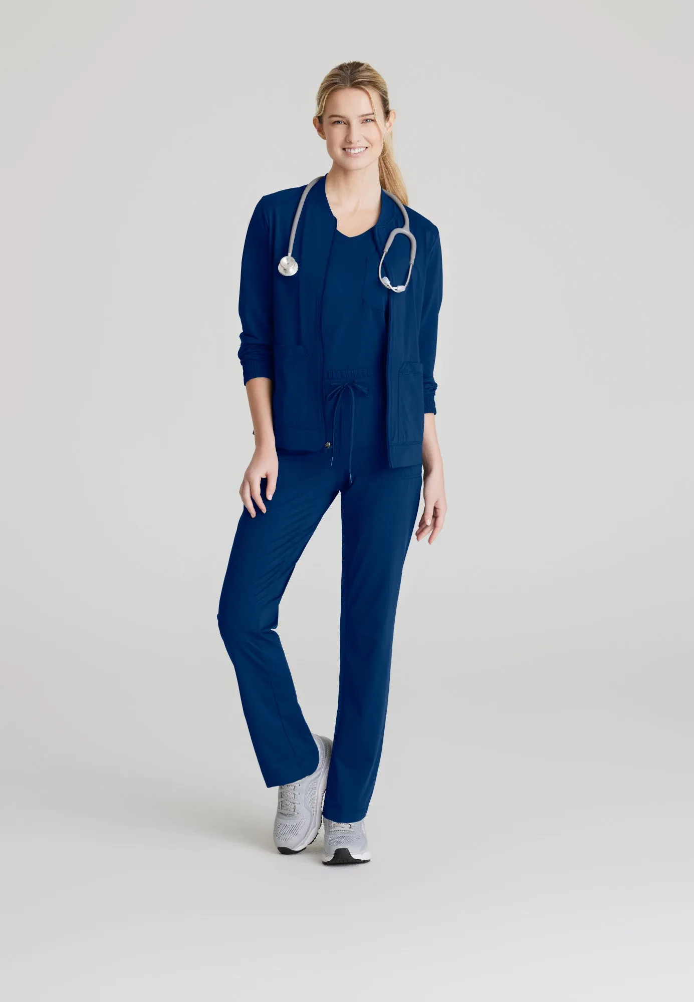 Contour Knit Warm-Up - Navy