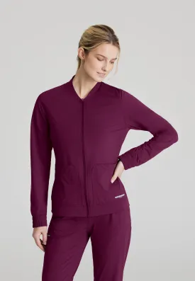 Contour Knit Warm-Up - Wine