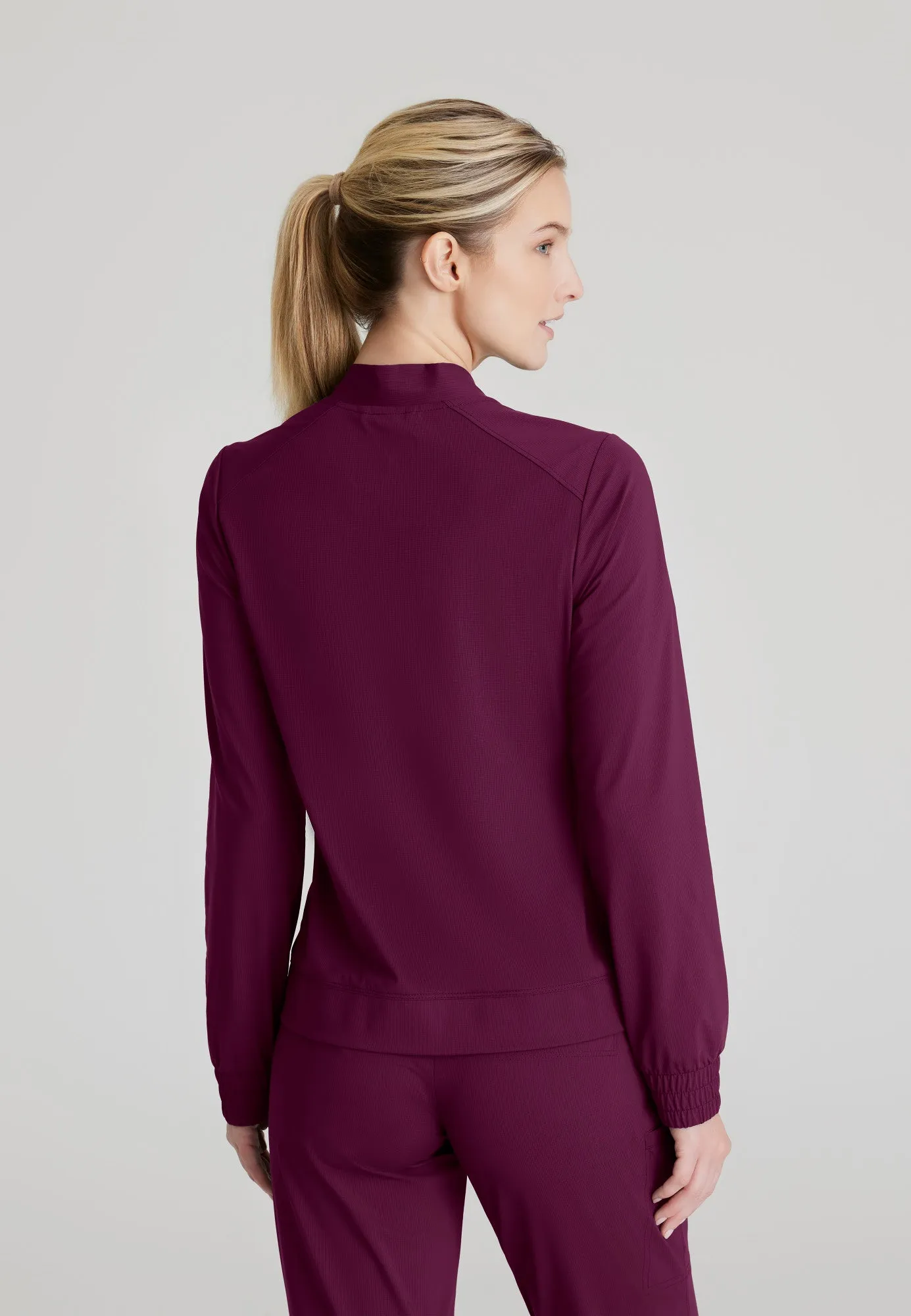 Contour Knit Warm-Up - Wine