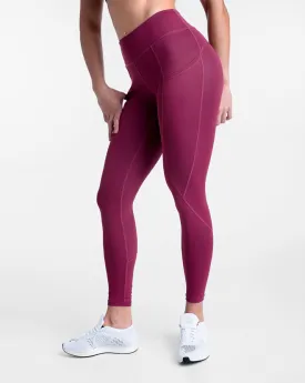 Contour Leggings - Red Plum
