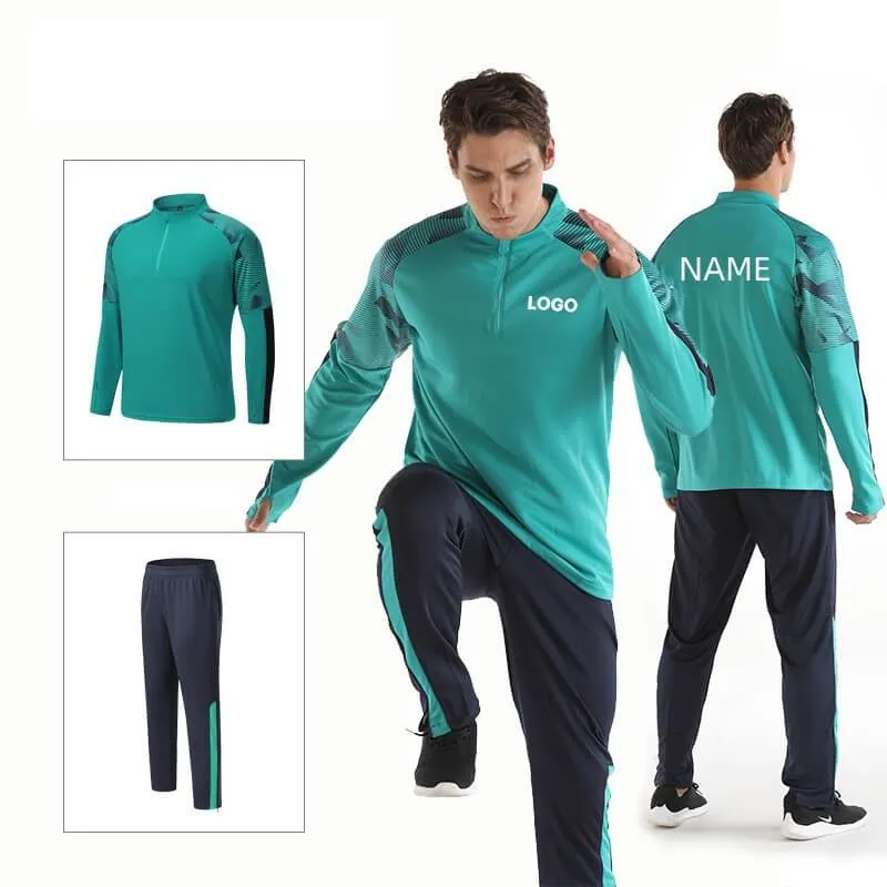 Custom Printed Team Sweatsuits Blue