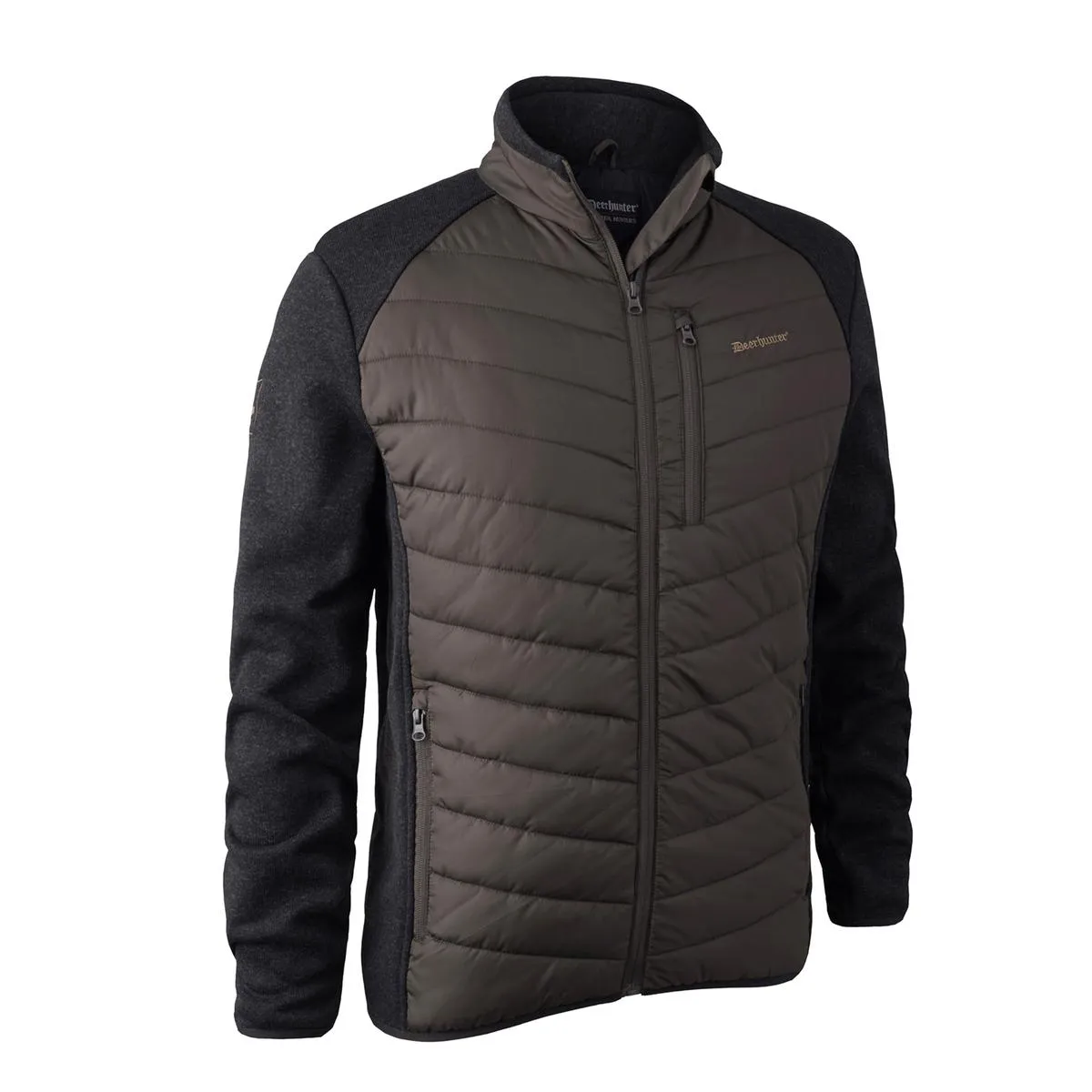 Deerhunter Moor Padded Jacket w. Knit - Brown Leaf