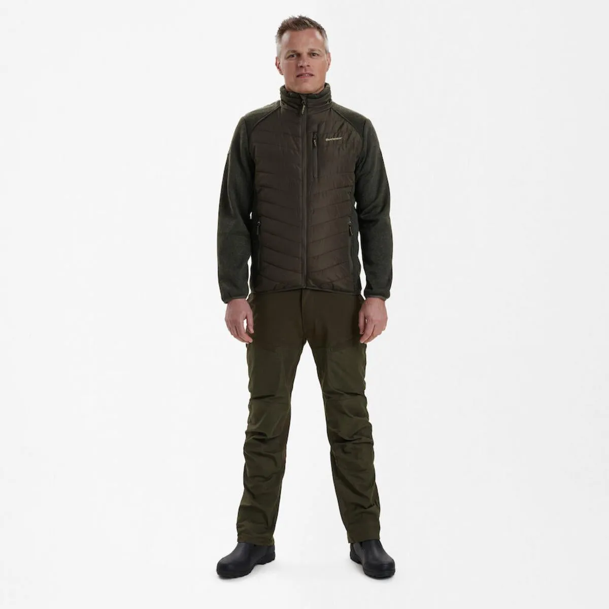 Deerhunter Moor Padded Jacket w. Knit Timber