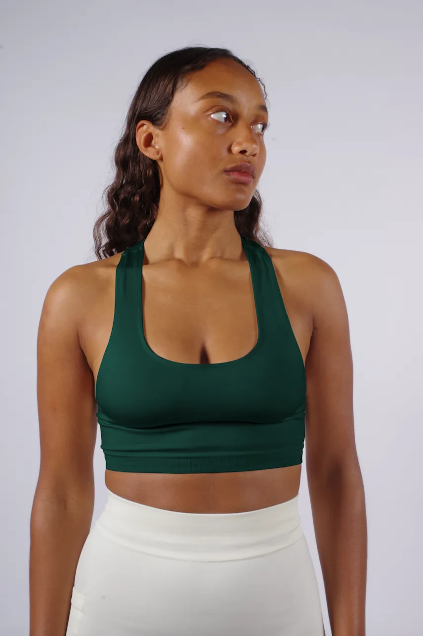 ELATED Bra Top | Dark Green