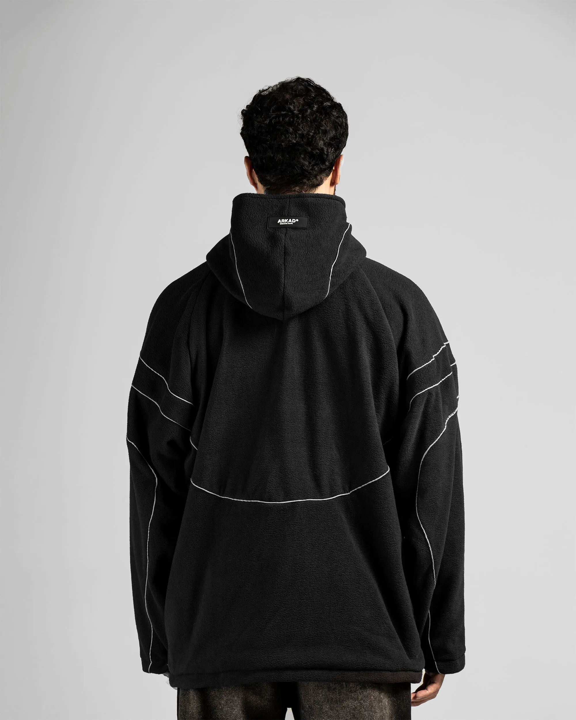Fleece Jacket Negra Shapes
