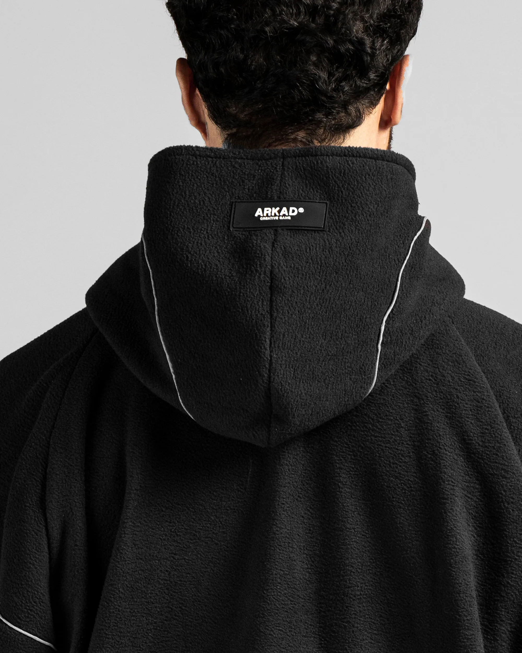Fleece Jacket Negra Shapes