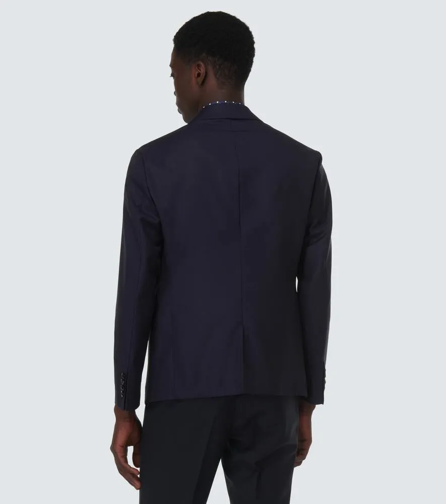 Giorgio Armani Single-breasted virgin wool blazer