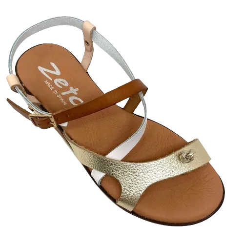 Grab  -  White/tan/gold combo
