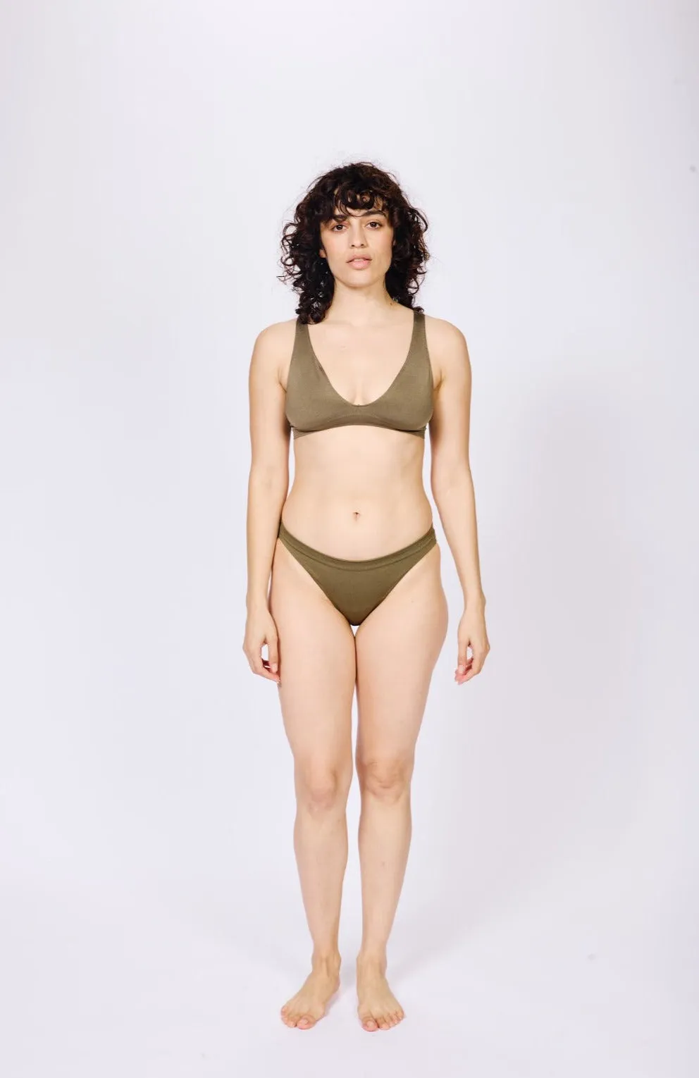 GRACEFUL Bikini Bra Top | Olive