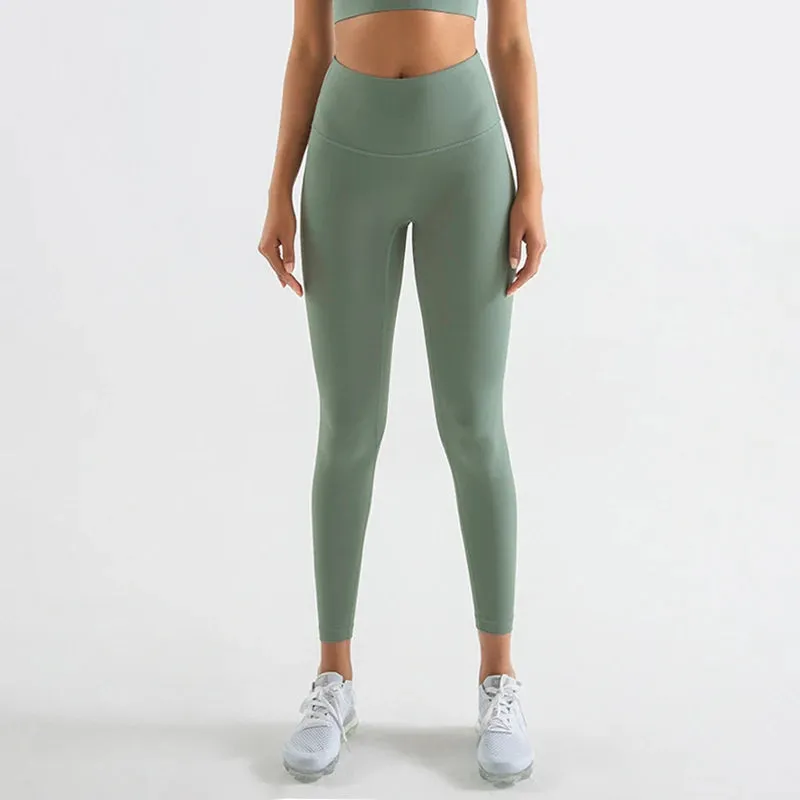 High Waist SOISOU Nylon Leggings Women's Yoga Fitness Pants