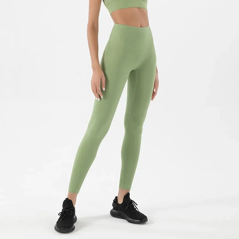 High Waist SOISOU Nylon Leggings Women's Yoga Fitness Pants