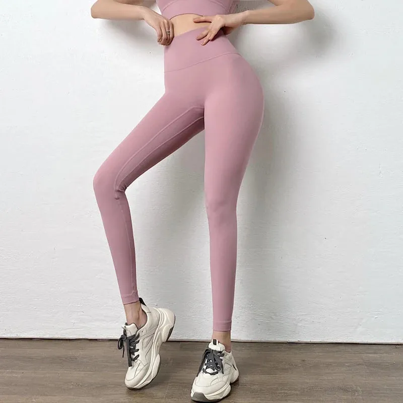 High Waist SOISOU Nylon Leggings Women's Yoga Fitness Pants