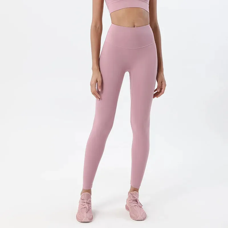 High Waist SOISOU Nylon Leggings Women's Yoga Fitness Pants