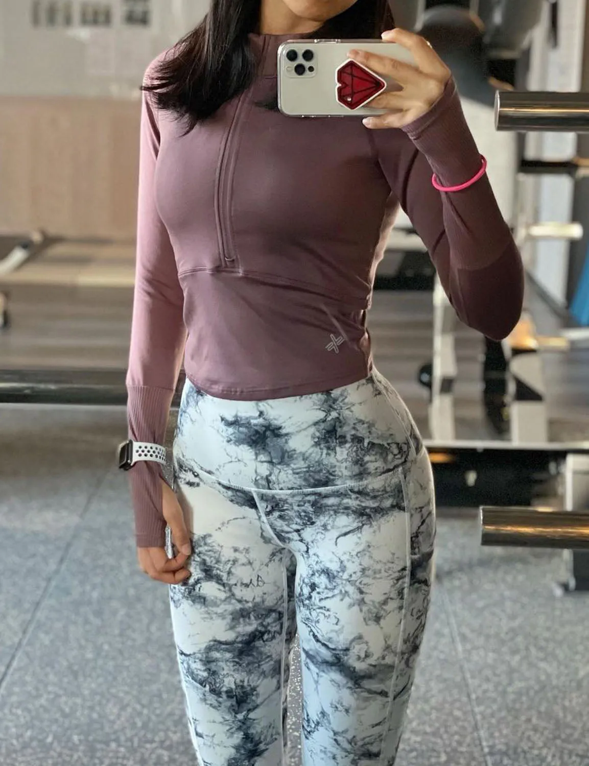 Hip Line Side Pockets Jogging Pants arabescato ins_Jogging