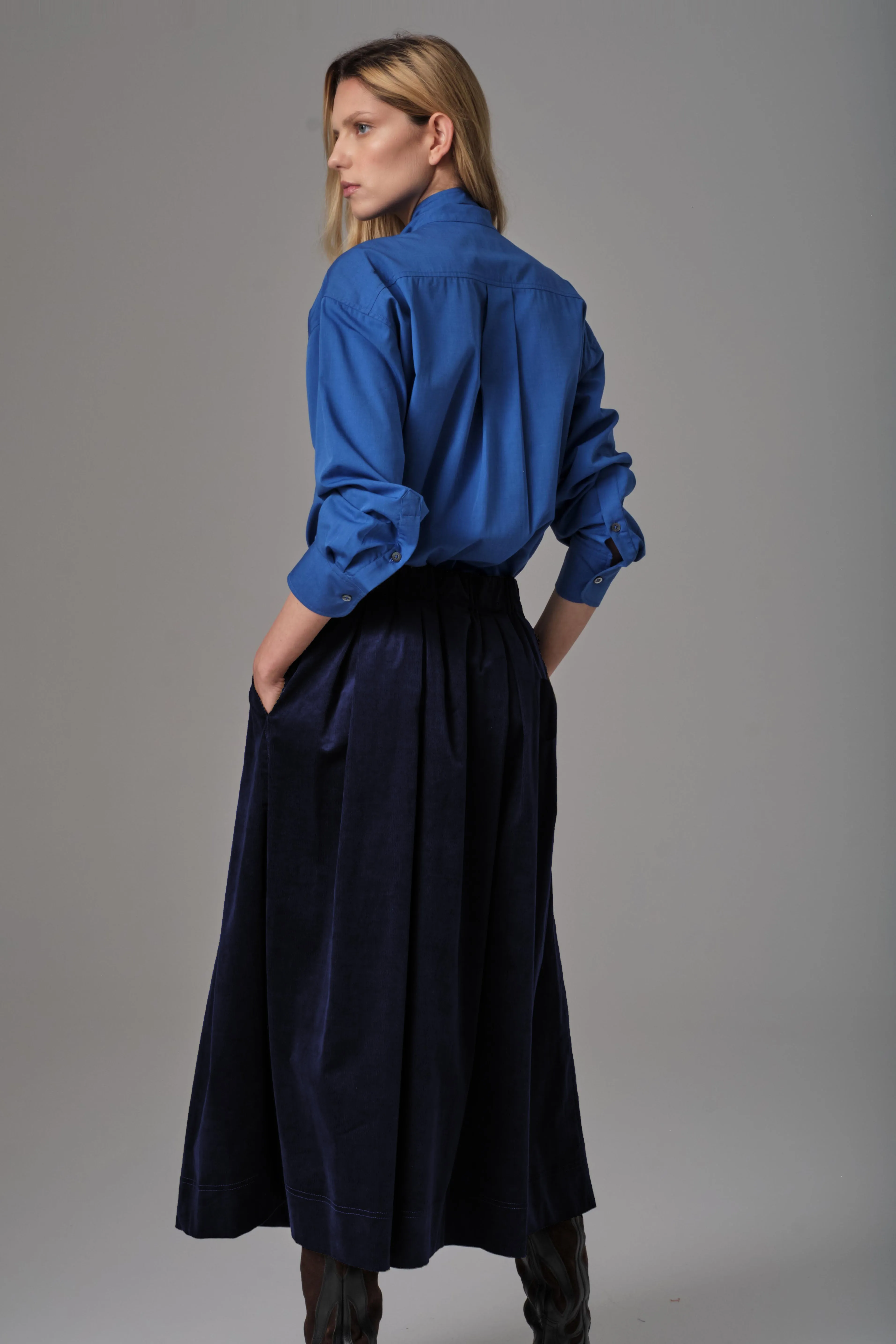 Ink Pinwale Corduroy Skirt