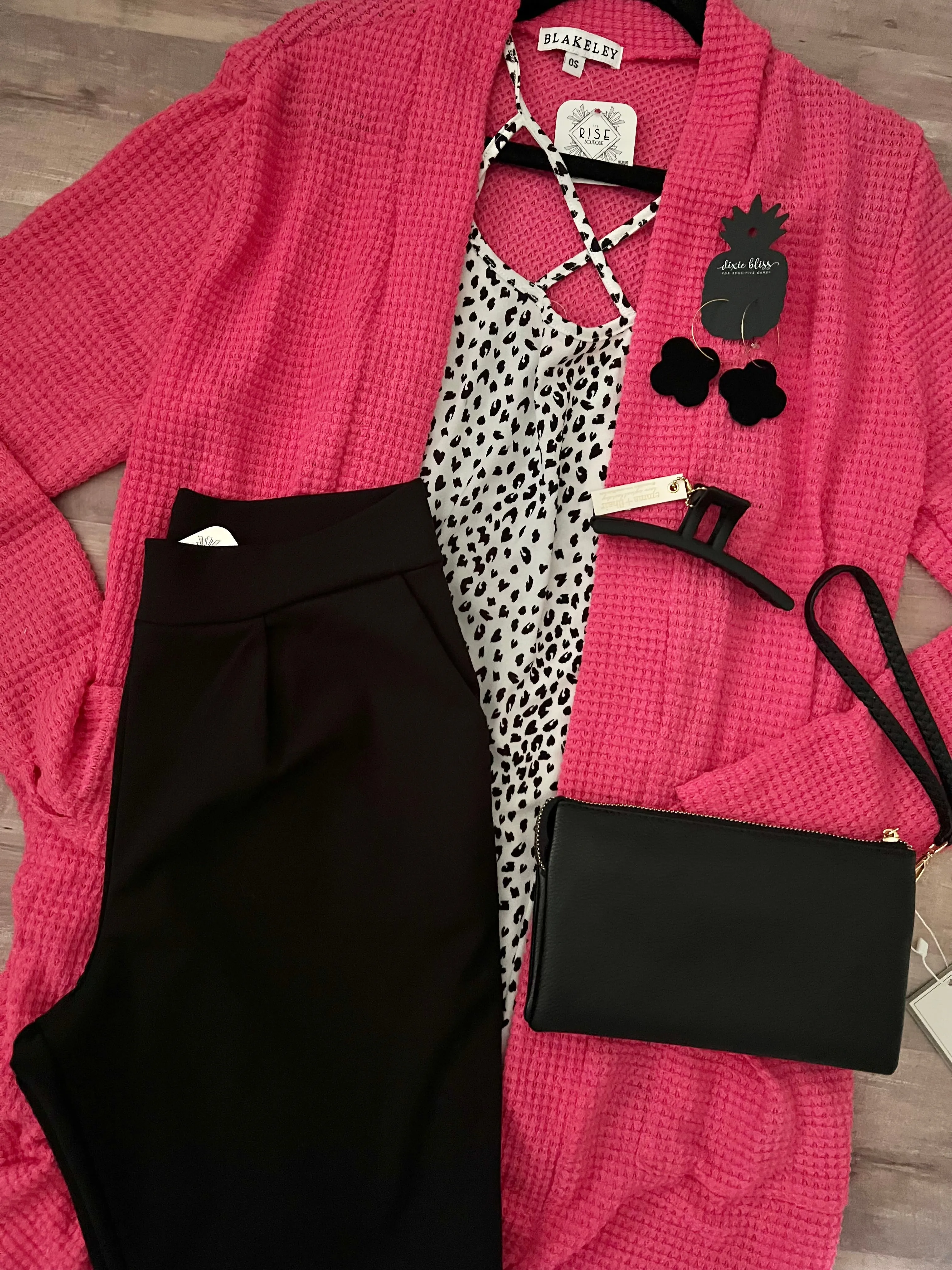 Lola Cardigan in Hot Pink