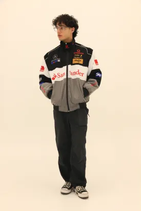 Mclaren/Mercedes - Grey - Vintage Racing Bomber Jacket