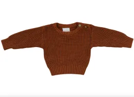 Mebie Baby - Knit Sweater in Rust