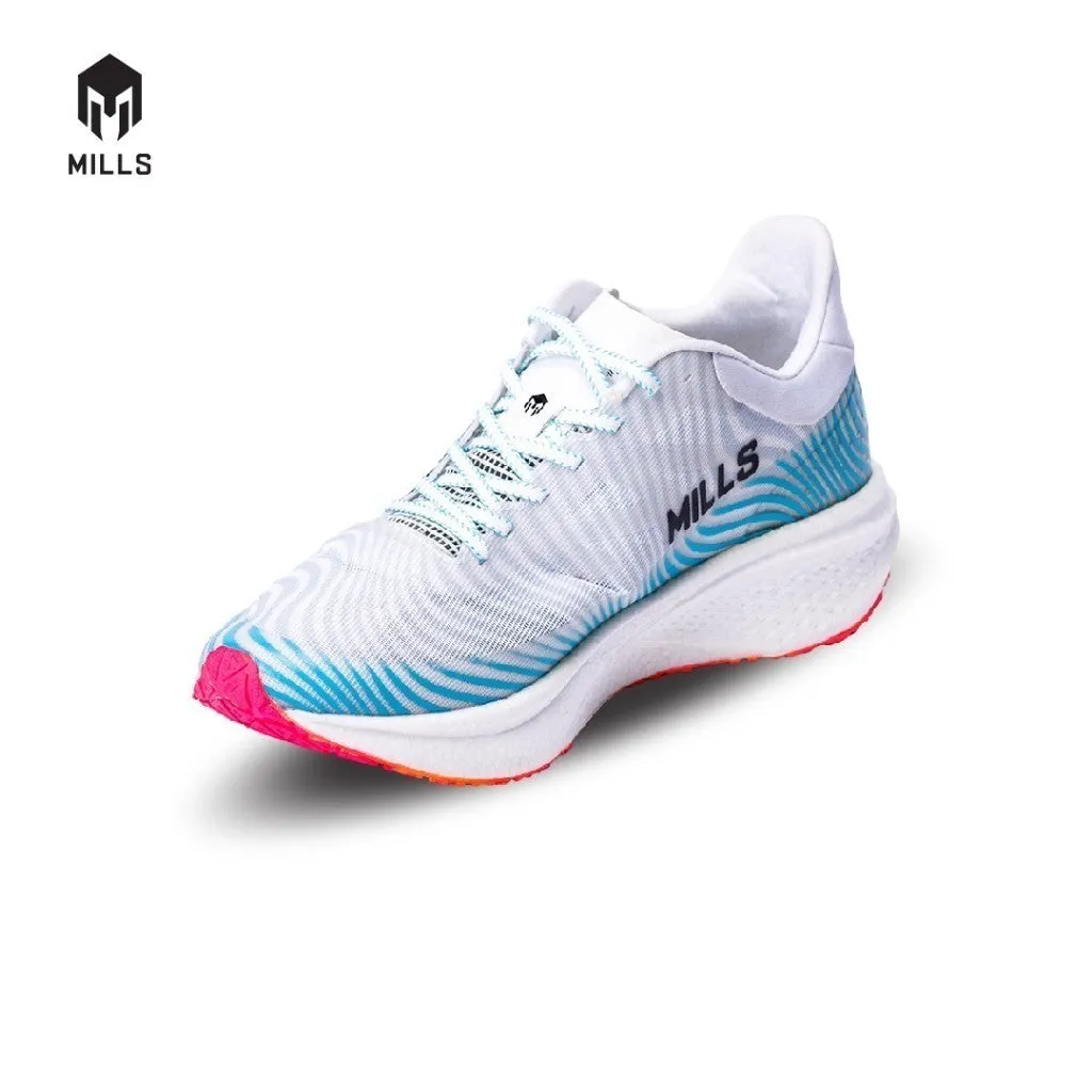 Mills Sepatu Lari Running Shoes Enermax Dynaplate White / LT. Blue / Magenta 9100701