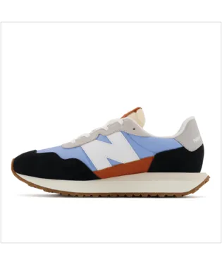 New Balance Juniors 237 Sneakers- Black/Team Carolina