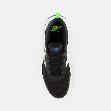 New Balance Kids 545 Running Shoes- Black/Green/Cobalt