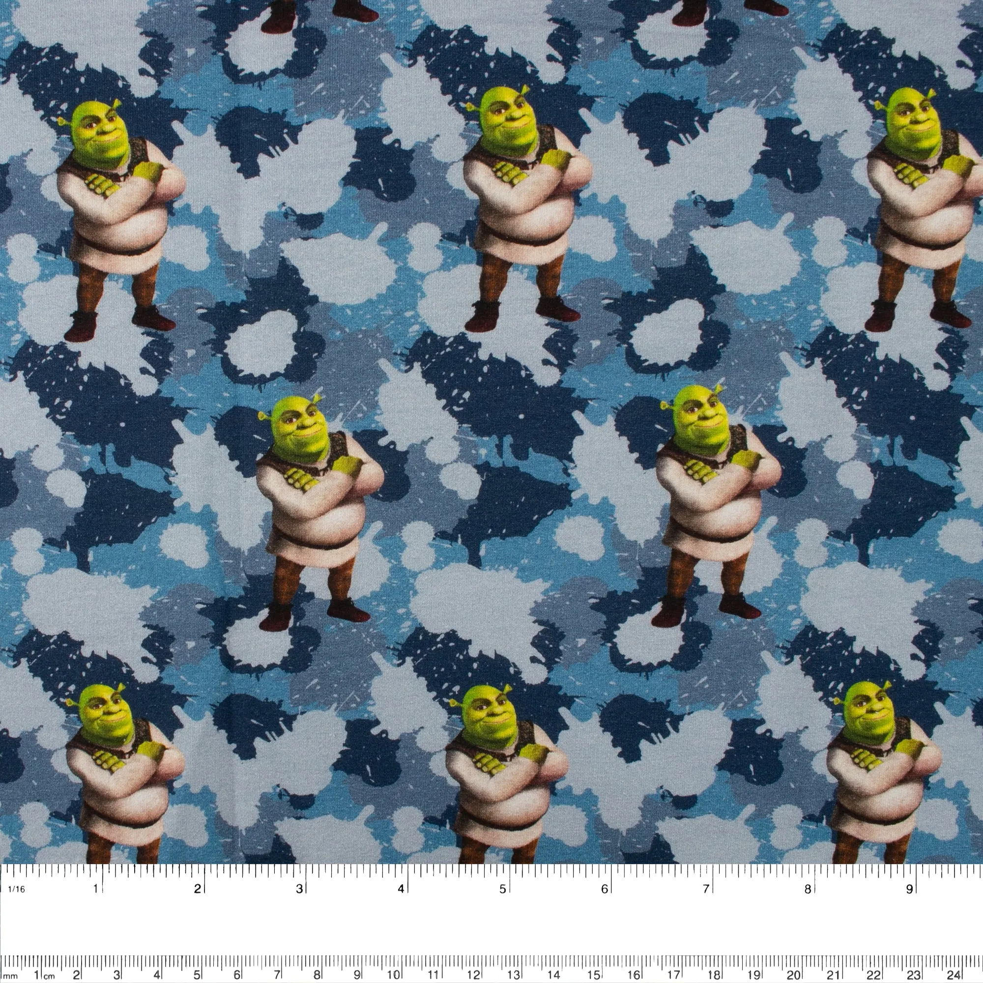 Printed Sweatshirt Fleece - FANTASMIC - Camouflage shrek - Blue