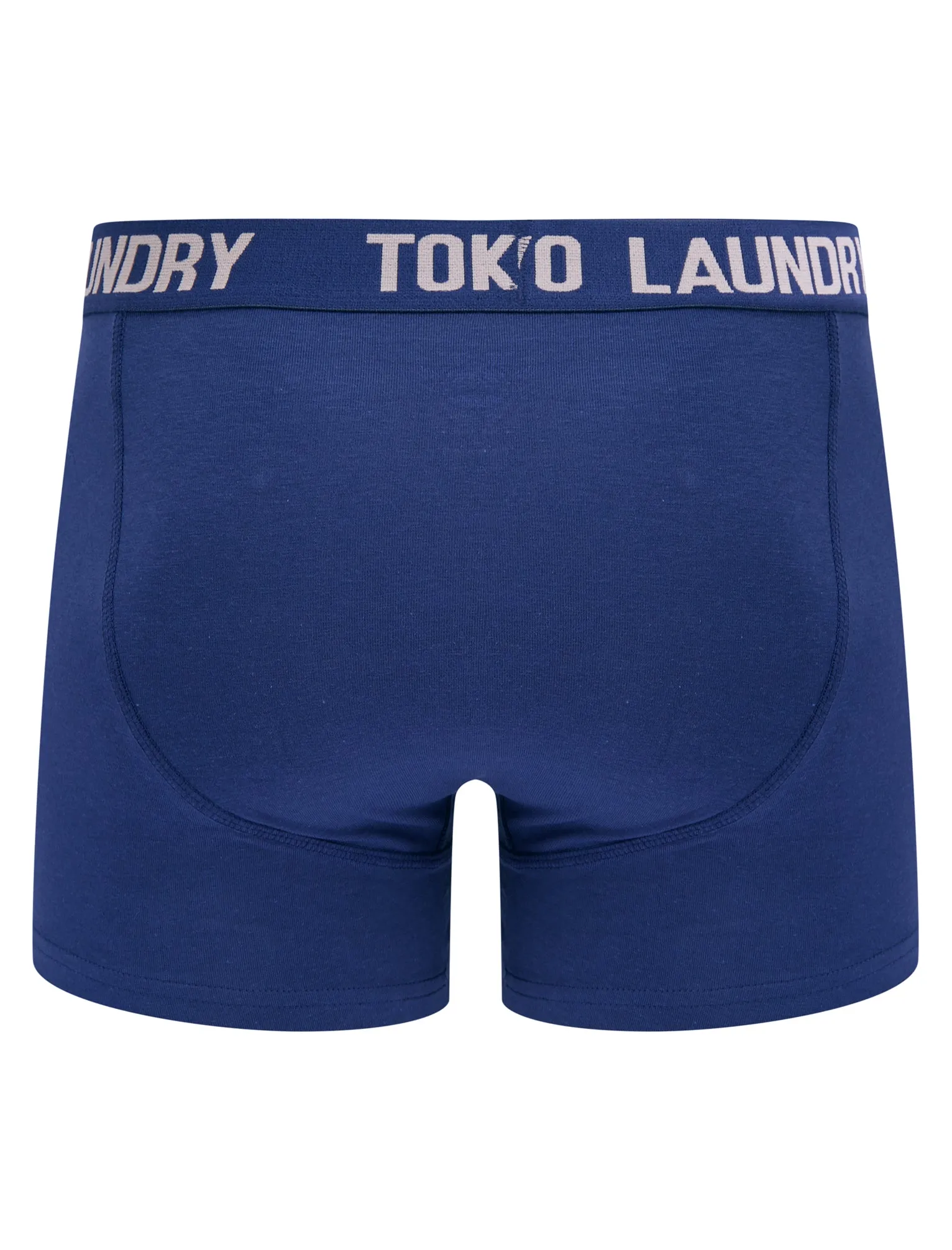 Saxen (2 Pack) Boxer Shorts Set in Coral Cloud / Deep Cobalt - Tokyo Laundry