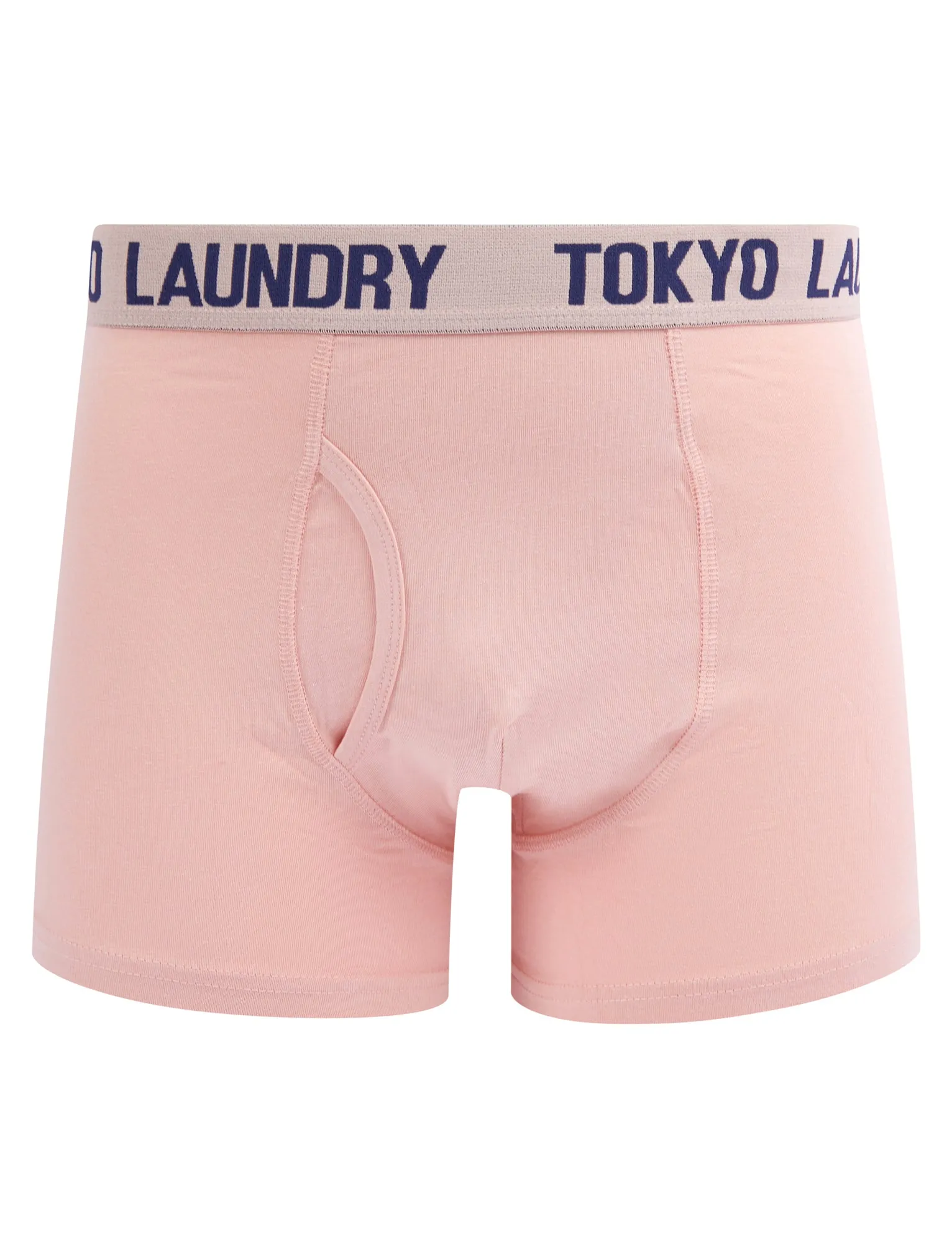 Saxen (2 Pack) Boxer Shorts Set in Coral Cloud / Deep Cobalt - Tokyo Laundry
