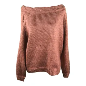 Scarlet Off Shoulder Knitted Tunic
