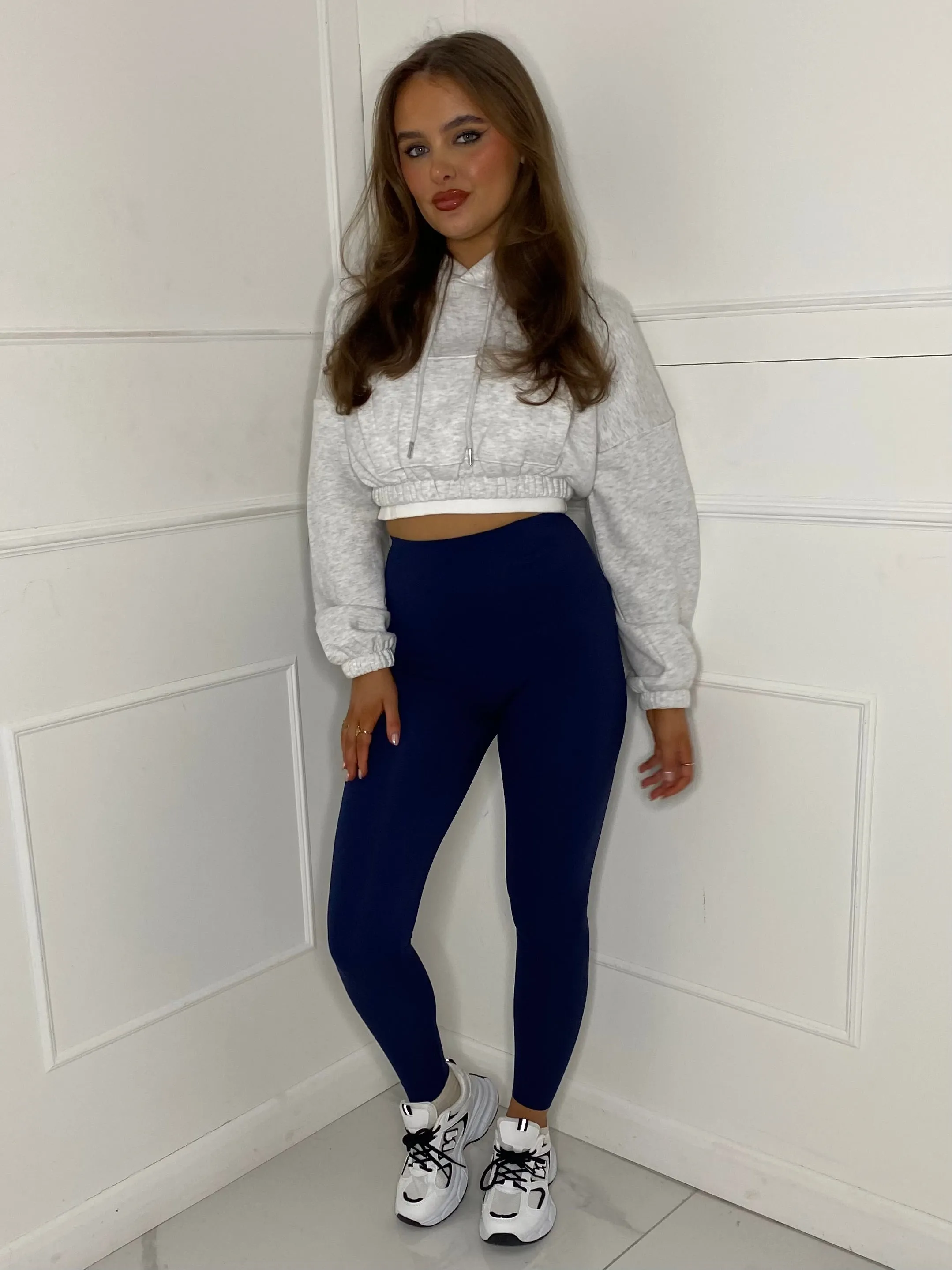 Sculpt Energy High Waist Gym Leggings - Navy