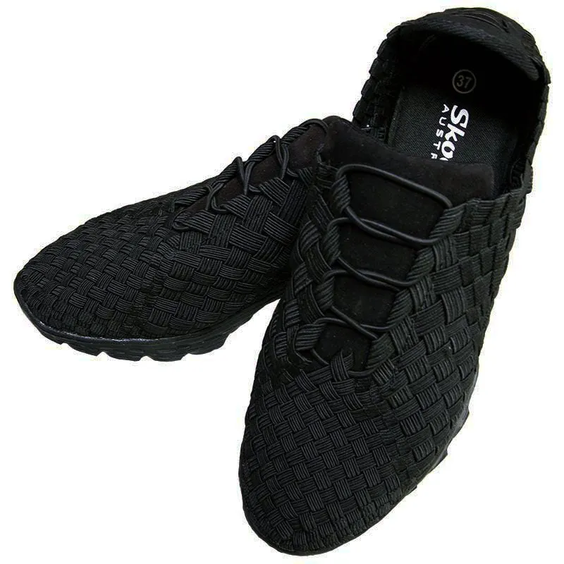 Skooda Shoes Ladies and Men's Black Sporty