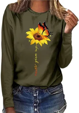 Sunflower Graphic Summer T Shirt Plus Size Loose Blouse Tops Girl Short Sleeve Cute Casual Tees