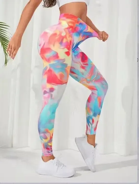 Tie Dye Seamless Leggings